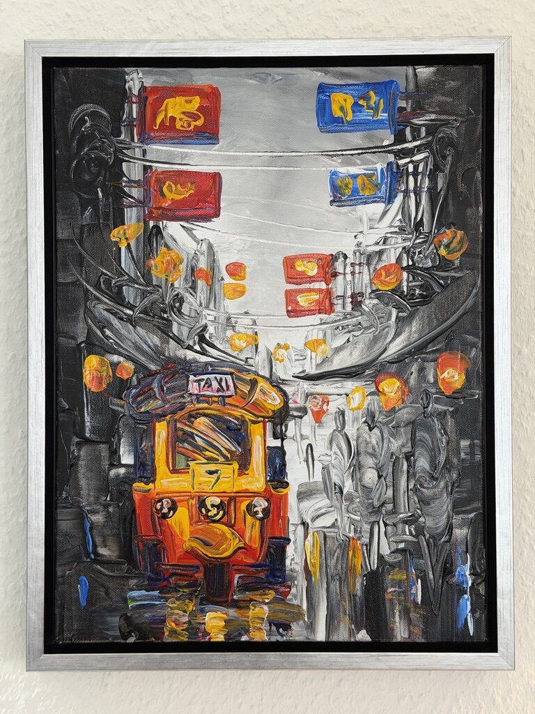Gemälde Bangkok Tuk-Tuk